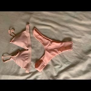 Soft pink bathing suit